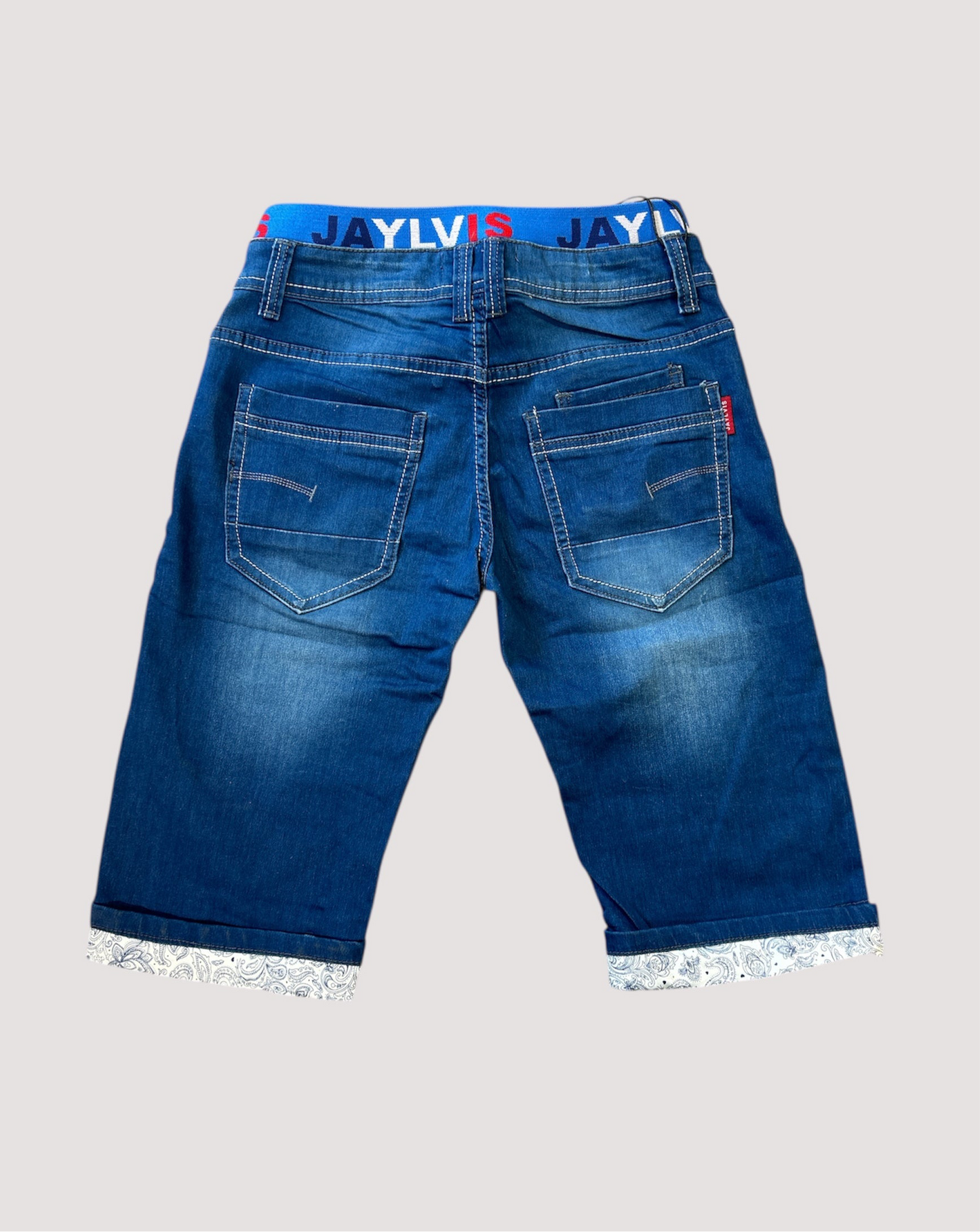 Short en jean Bleu