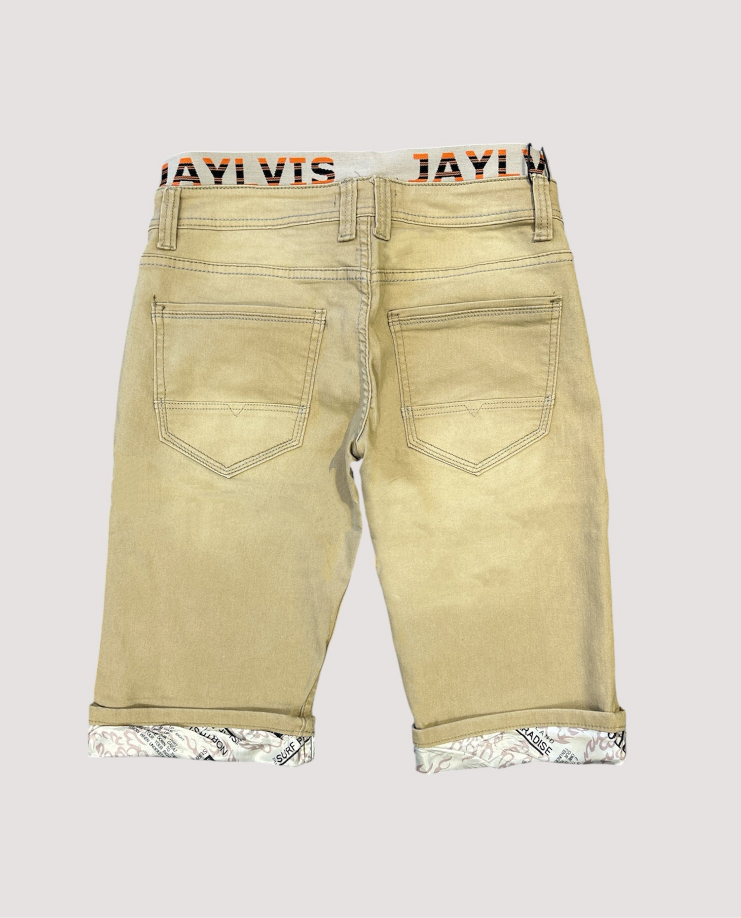 Short en jean Beige