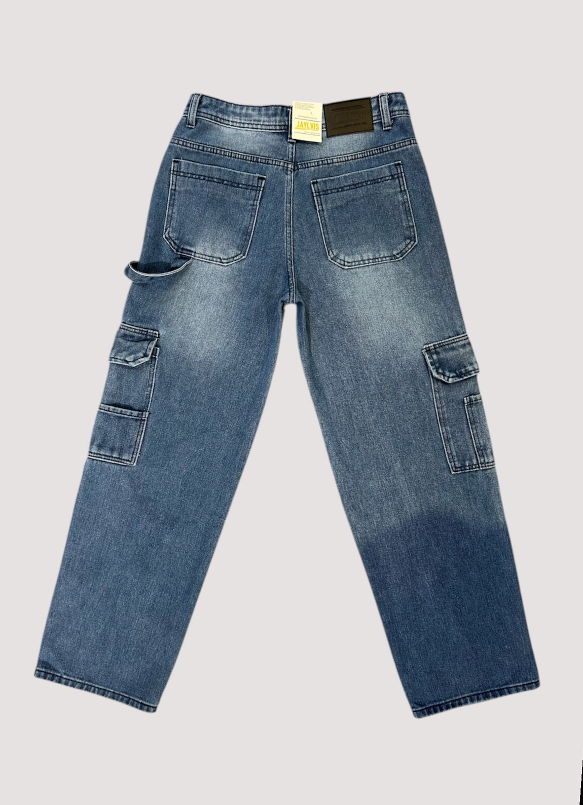 Jean cargo bleu claire