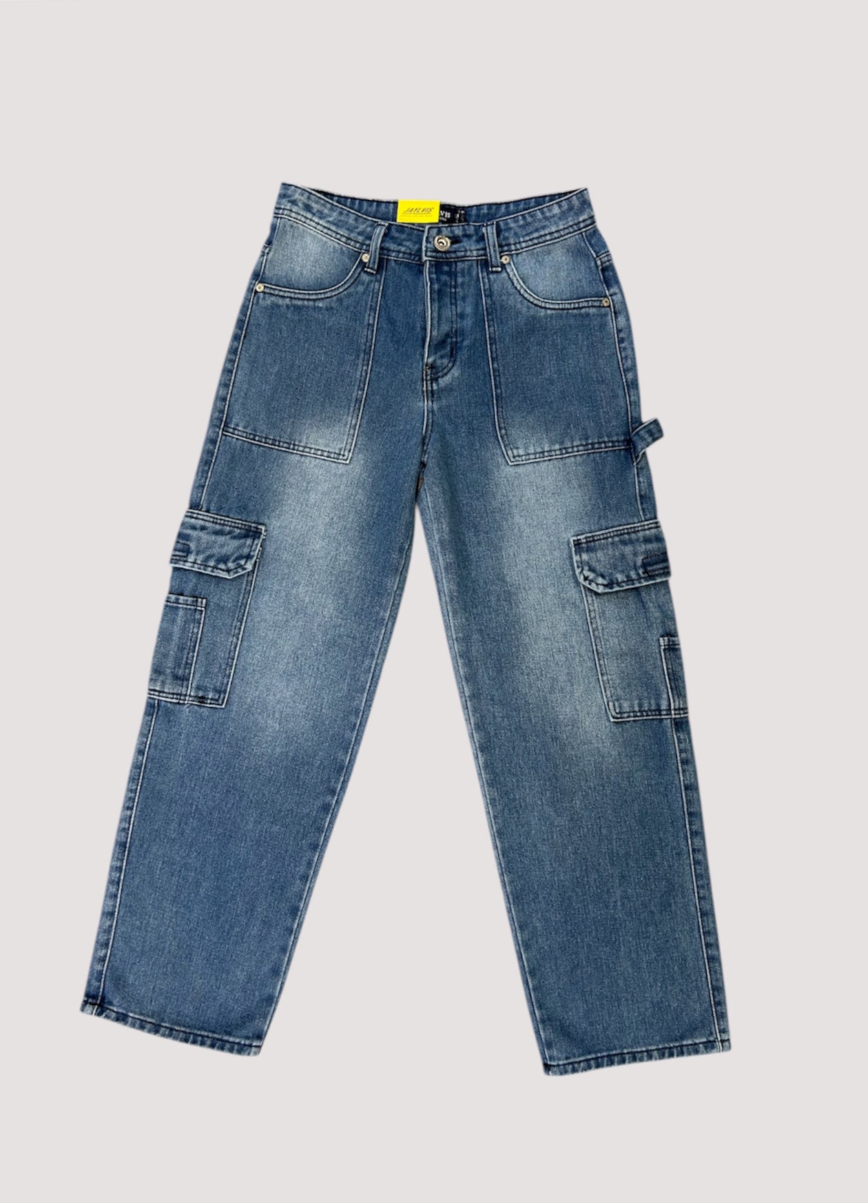 Jean cargo bleu claire