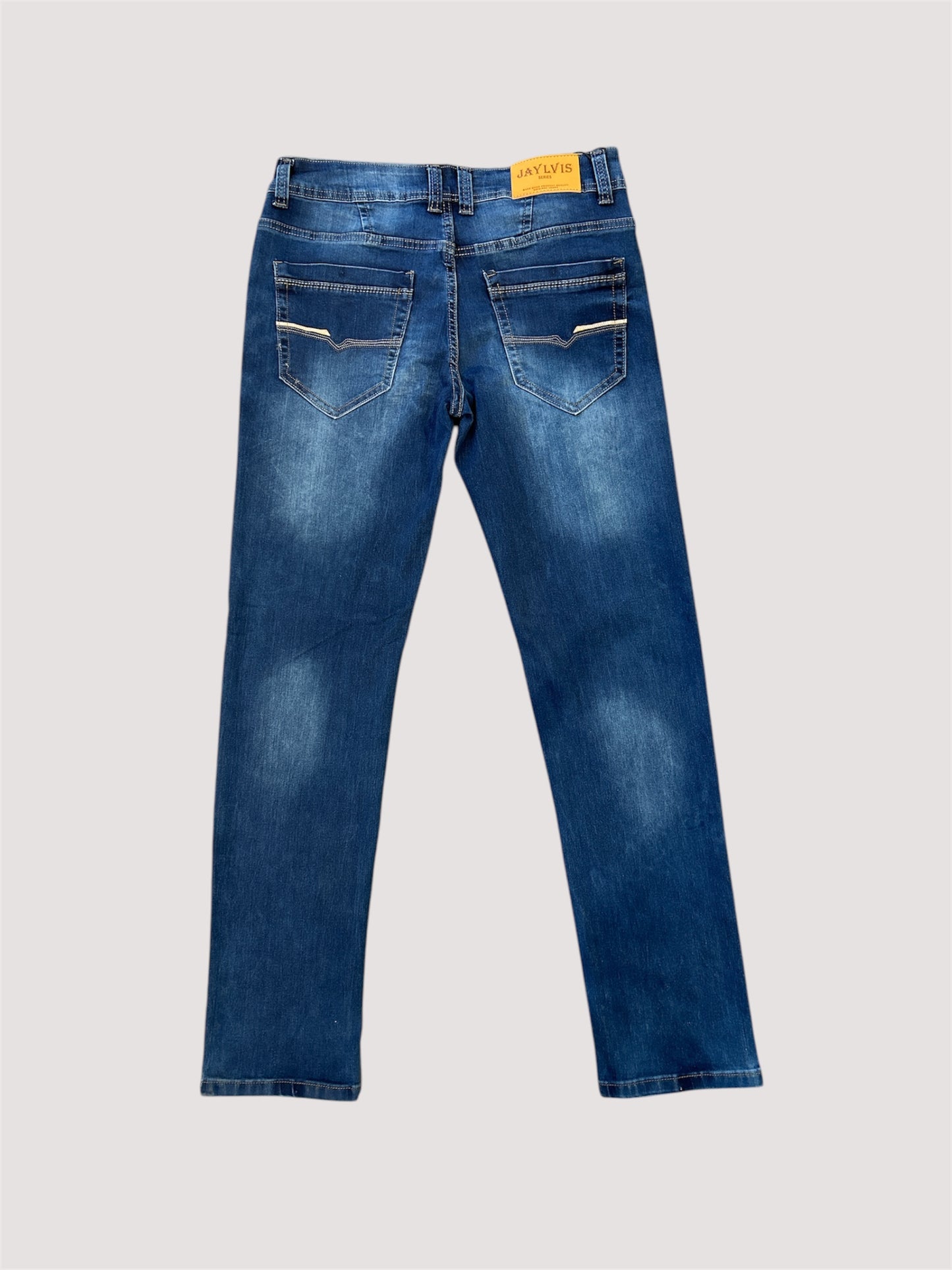 Jeans bleu stone ajusté