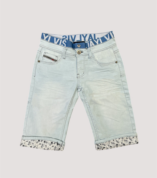 Short en jean bleu