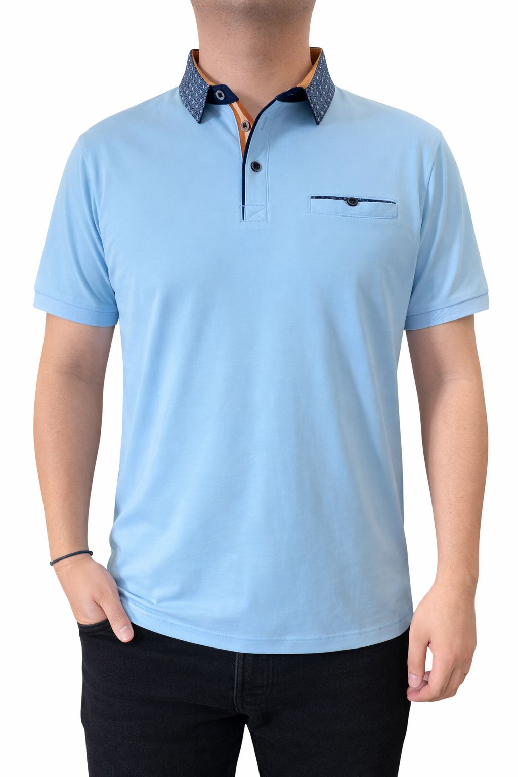 Polo col contraste élégant