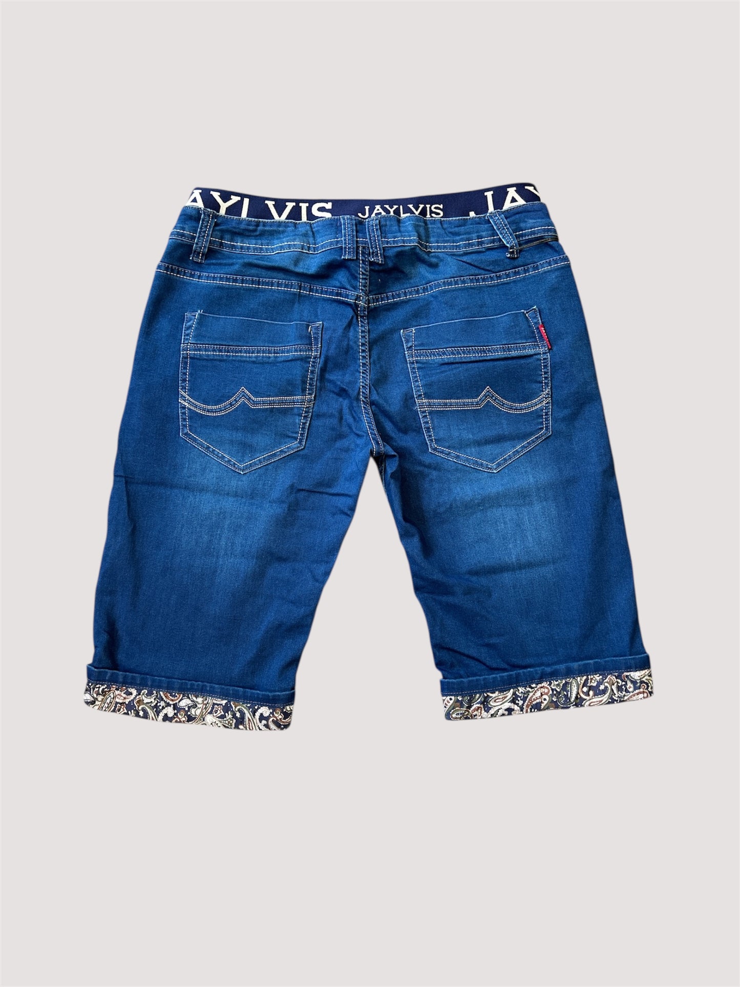 Short en jean Bleu