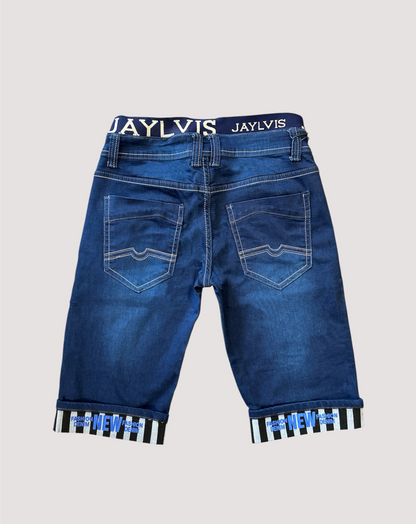 Short en jean Bleu