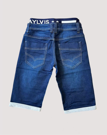 Short en jean Bleu