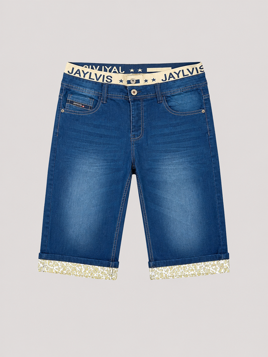 Short en jean bleu