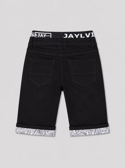 Short en jean noir js1761