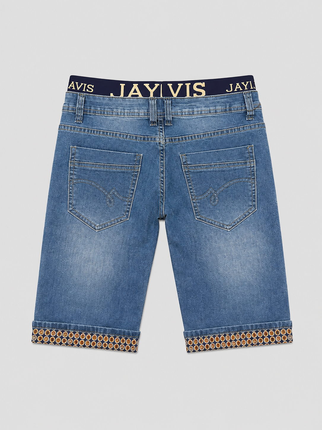 Short en jean bleu délavé pour homme – Style casual et confortable
