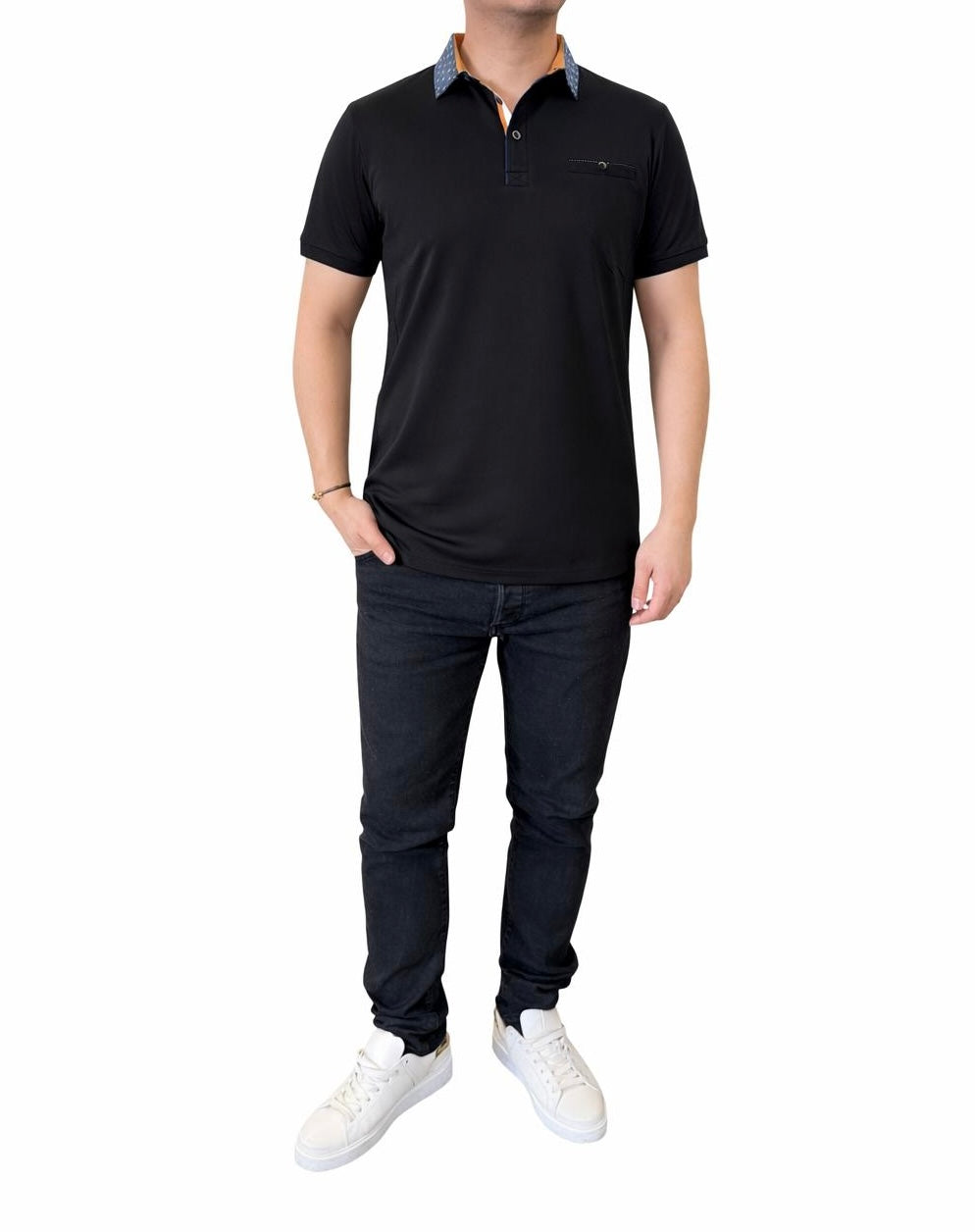 Polo col contraste élégant