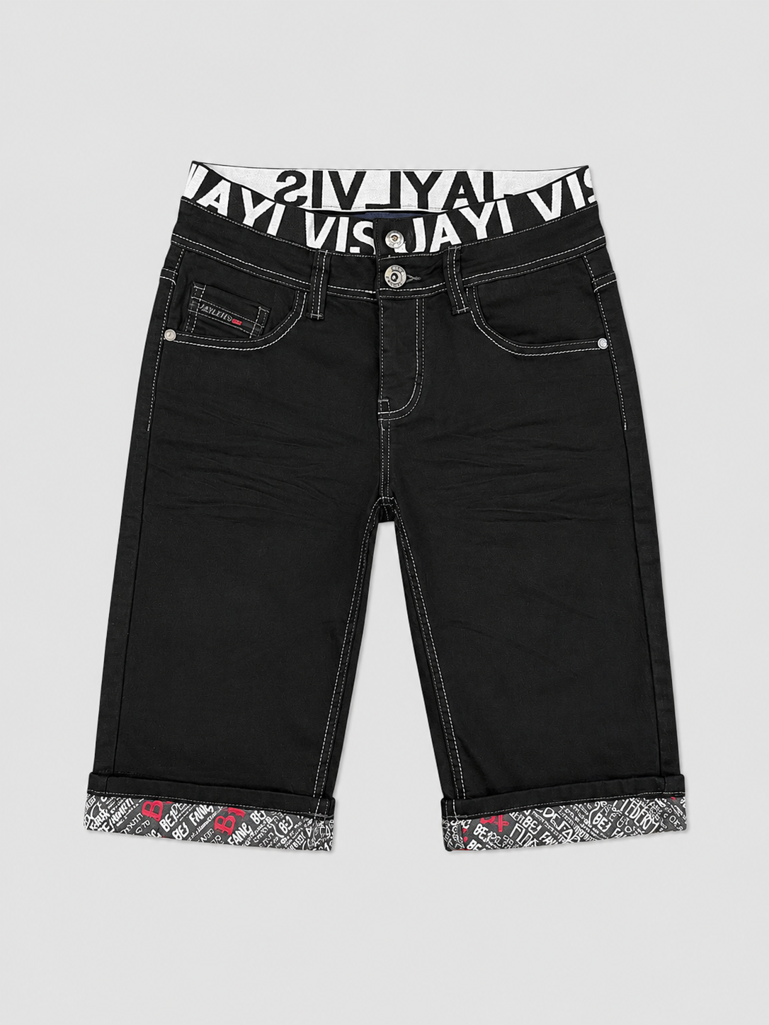 Short en jean noir js1662