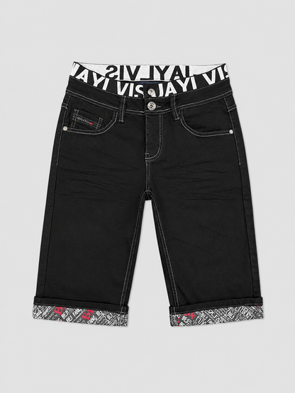 Short en jean noir js1662