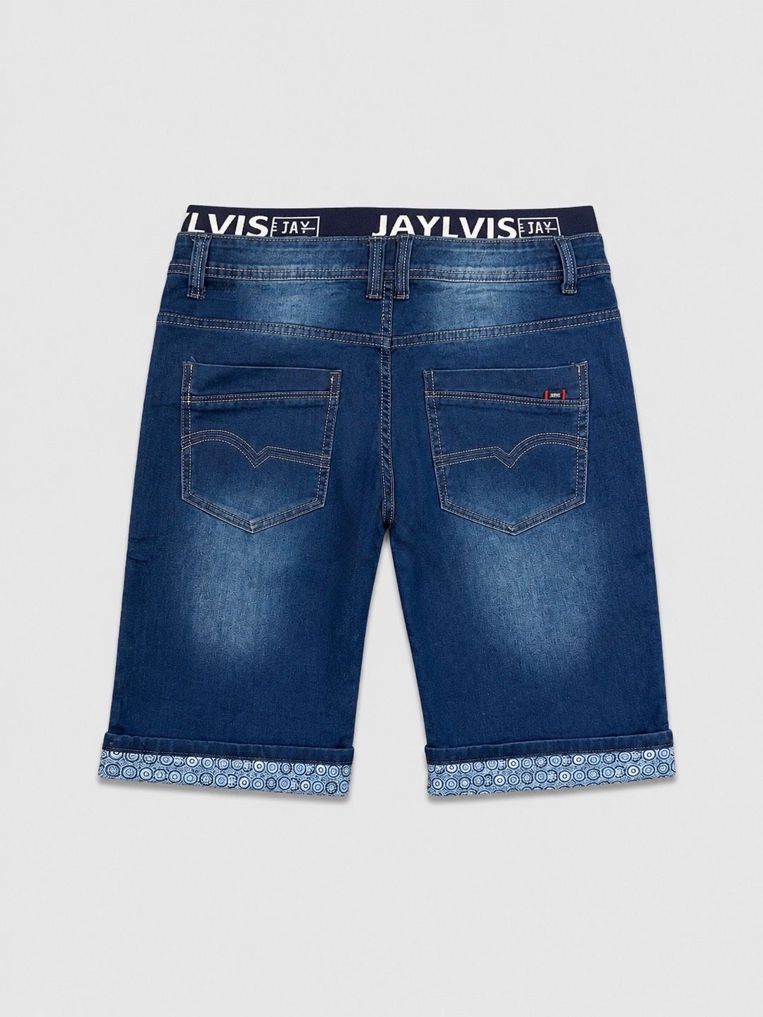 Short en jean bleu grand taille js1730