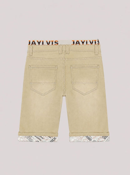 Short en jean Beige