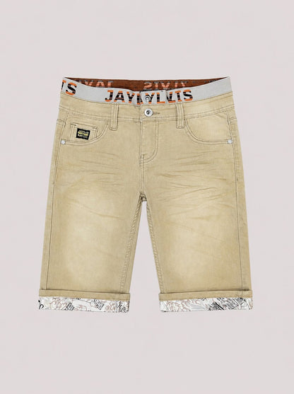 Short en jean Beige