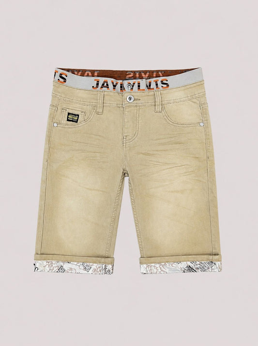 Short en jean Beige