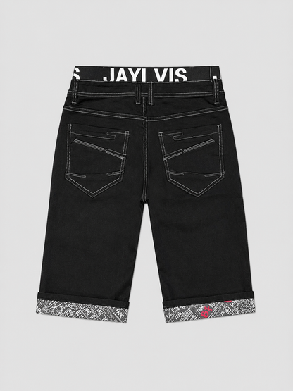 Short en jean noir js1662