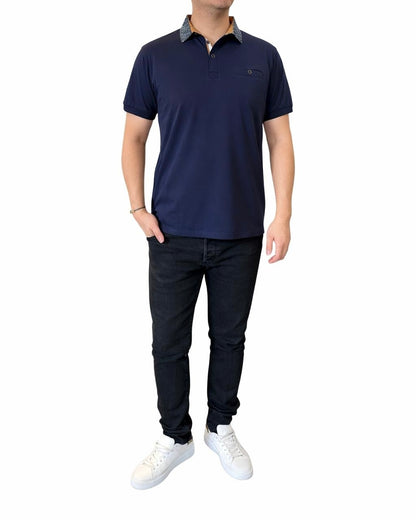 Polo col contraste élégant
