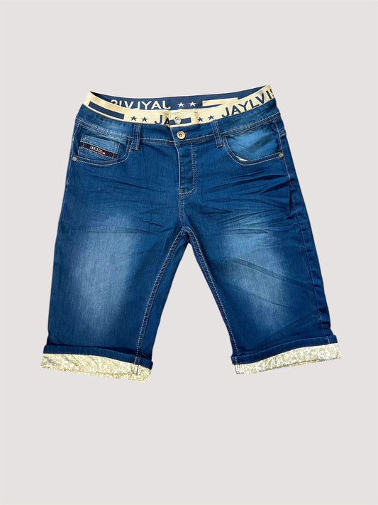 Short en jean bleu