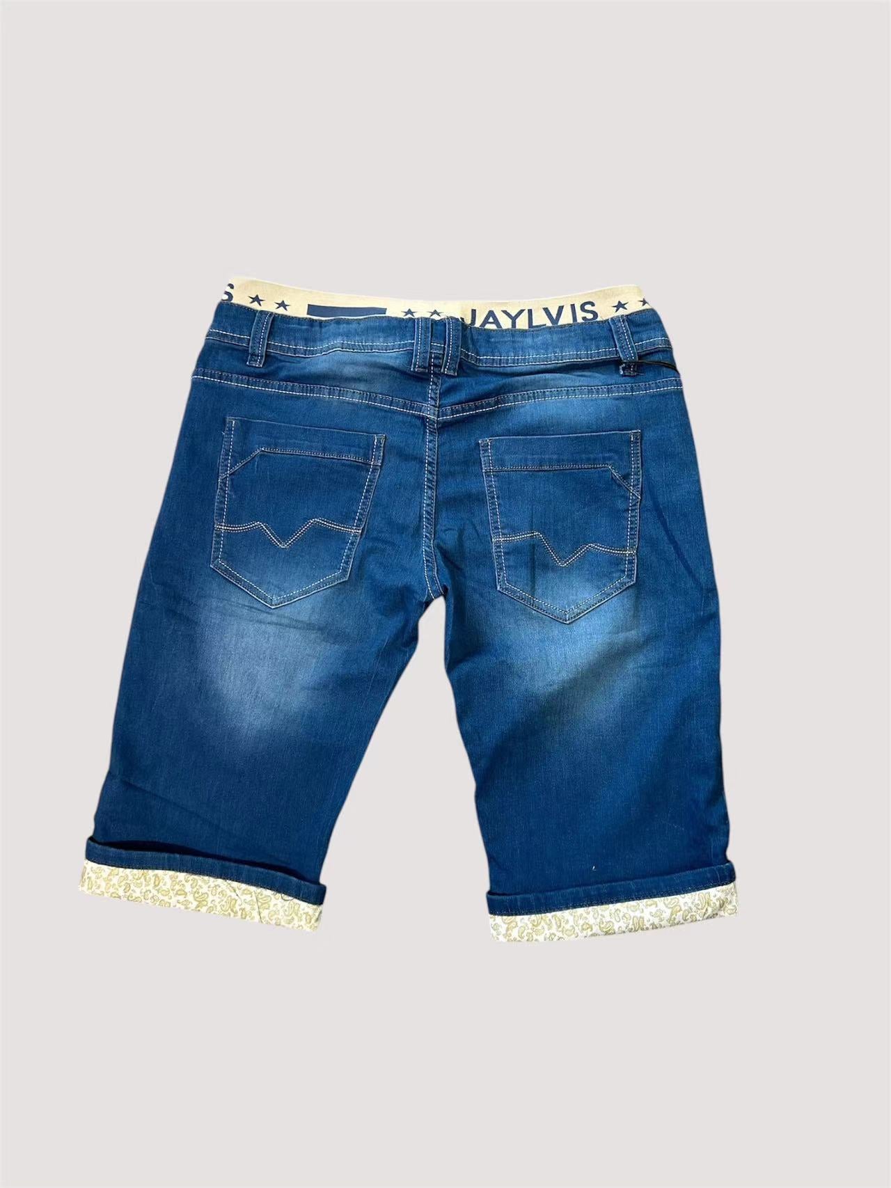Short en jean bleu