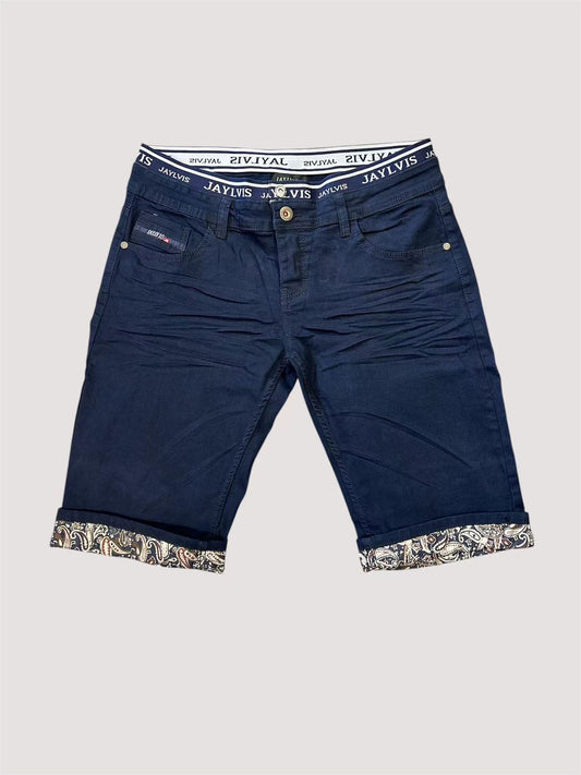 Short en jean bleu marine